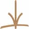 Ekena Millwork Davenport Timber Gable Bracket, Western Red Cedar, 84"W x 56"H x 1 1/2"D x 3 1/2"F, 16/12 Pitch GBW084X56X0204DAV00SWR - alternate 2